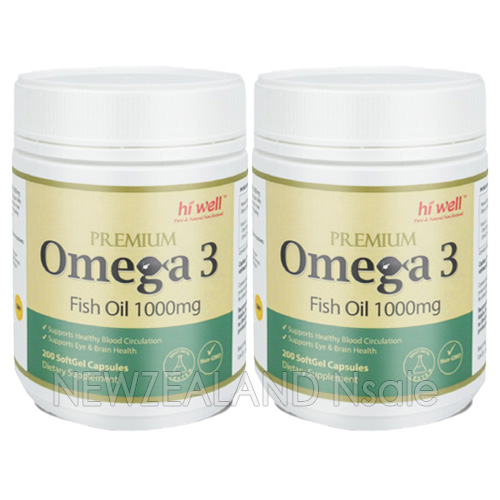 하이웰 오메가3 피쉬오일 1000mg 200소프트젤 2통 *