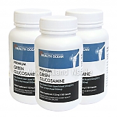 (고농축) 헬스오션 녹색입홍합+글루코사민 복합제품 180캡슐(2캡슐당 11000mg녹색입홍합 25:1로 농축+글루코사민1500mg) 3통 (10%할인)