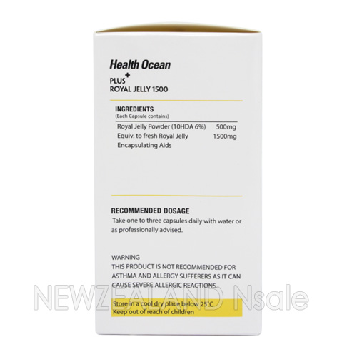 (2+1 이벤트/유통기한26.4월) 헬스오션 플러스 로얄제리 1500 (10HDA 6%)고농축 식물성캡슐 180캡슐 2통(5%할인)