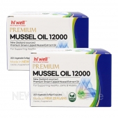 [20% 할인행사] 하이웰 초록입홍합 오일 12000mg 200캡슐 2박스