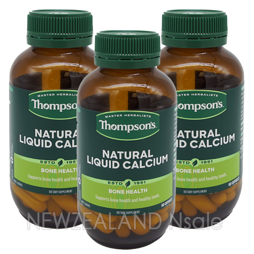 톰슨 리퀴드 칼슘 60캡슐 3병 (흡수가 좋은 액상칼슘)