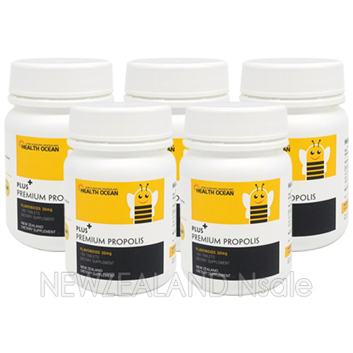 (온가족 프로폴리스 정제) 헬스오션 플러스 프로폴리스(2정당 플라보노이드 60mg) 180정제 5통(20%할인)