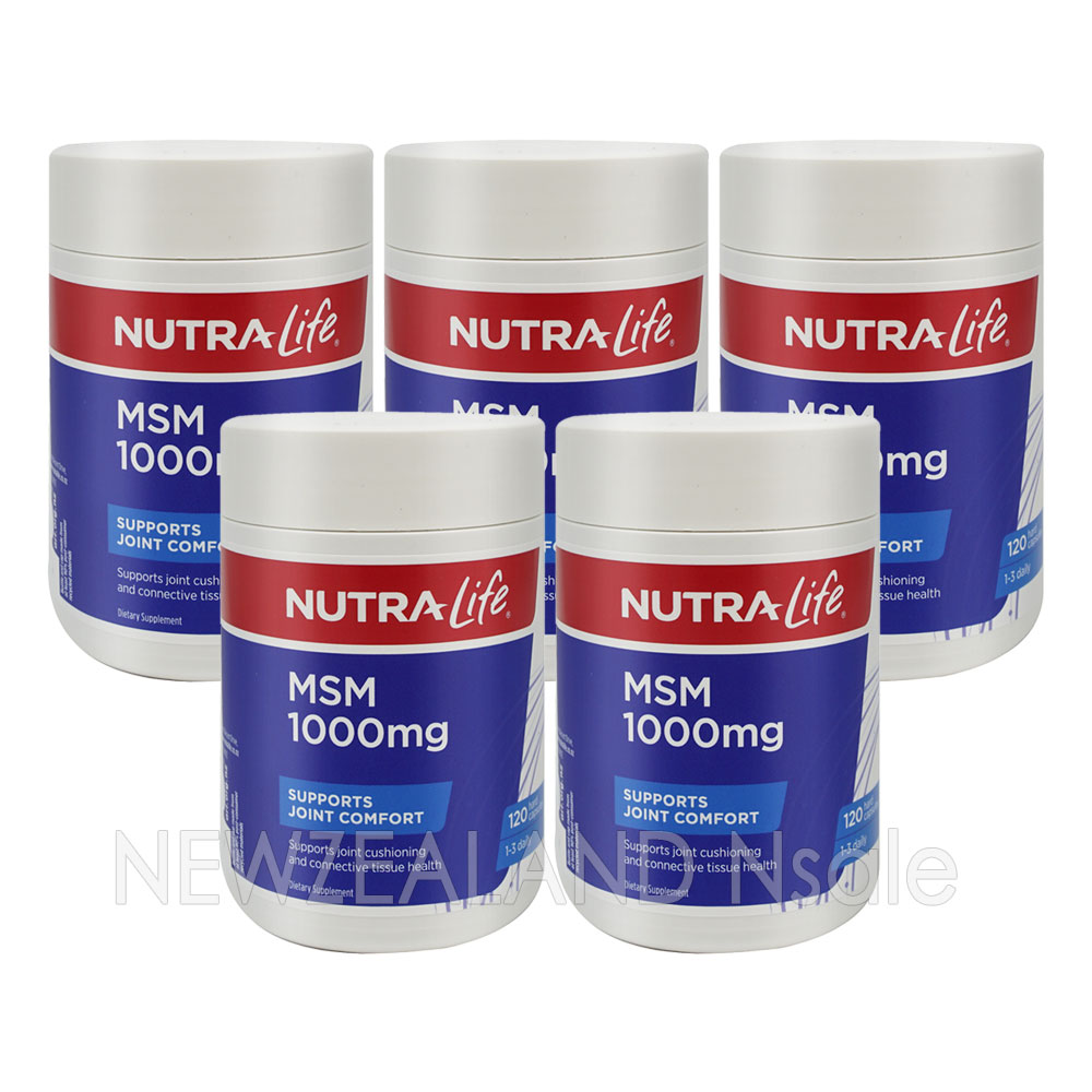 뉴트라라이프 식이유황 MSM 1000mg 120캡슐 5통