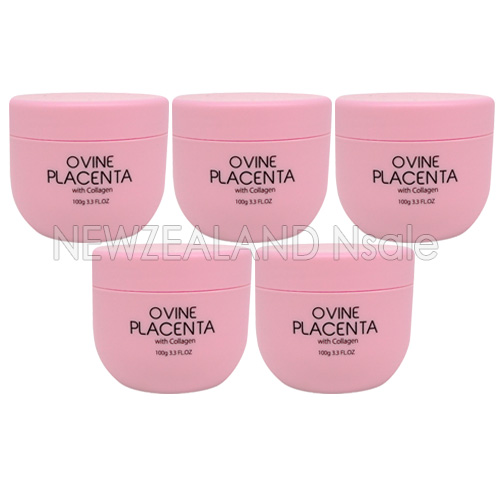 뷰티앤아이 오바인 플라센타 (양태반) 크림 + 콜라겐 100g 5통