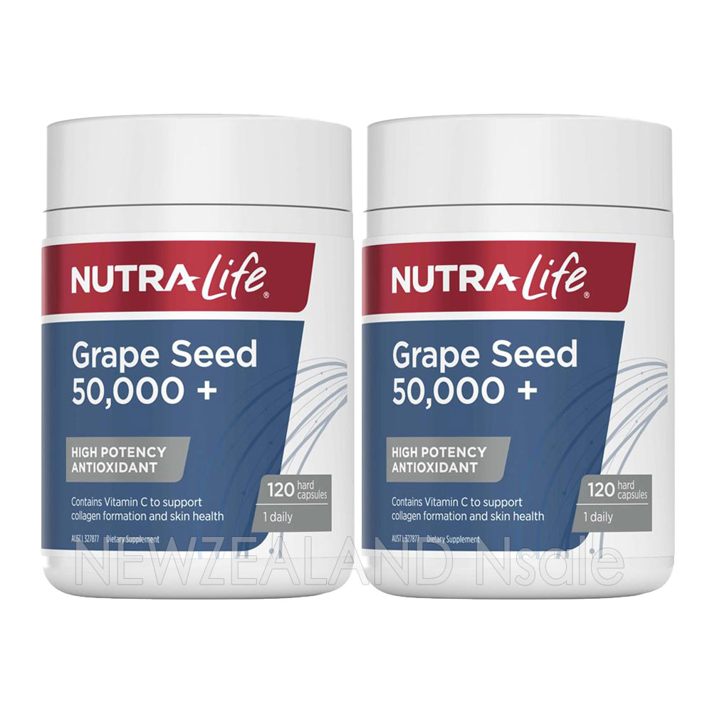뉴트라라이프 포도씨추출물 50,000mg 120캡슐 2통 *
