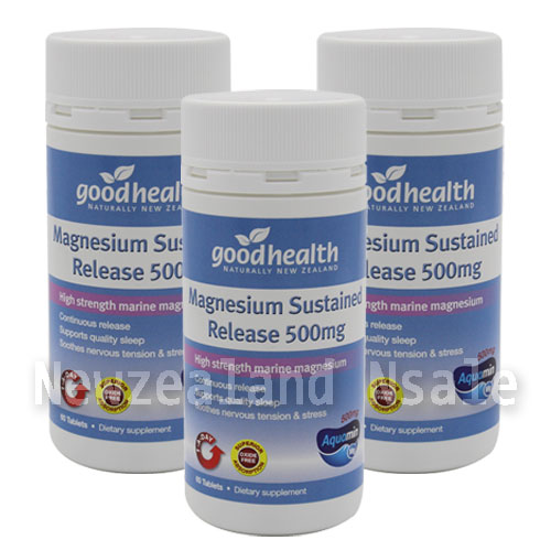 굿헬스 마그네슘 써스테인 릴리즈 500mg 60정 3통