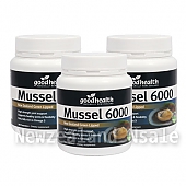 굿헬스 녹색입홍합 6000mg 300캡슐 3통