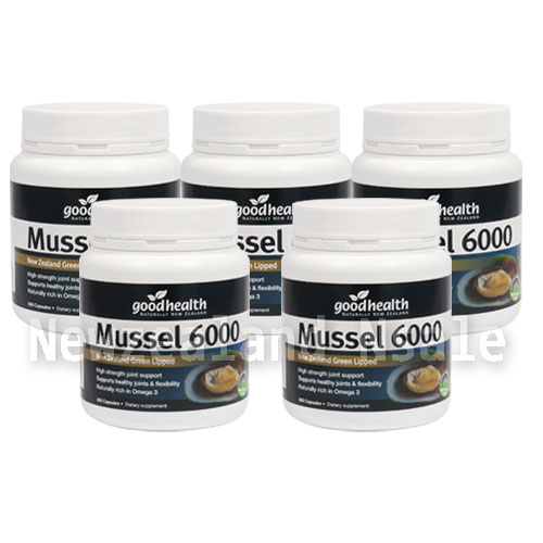 굿헬스 녹색입홍합 6000mg 300캡슐 5통