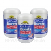 (오더베이스) 네이쳐스웨이 키즈 스마트 오메가3 피쉬오일 트리오 180캡슐 3통