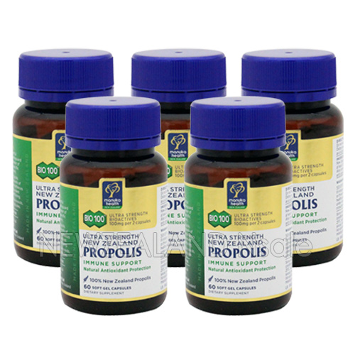 마누카헬스 프로폴리스 BIO100 60캡슐 5통