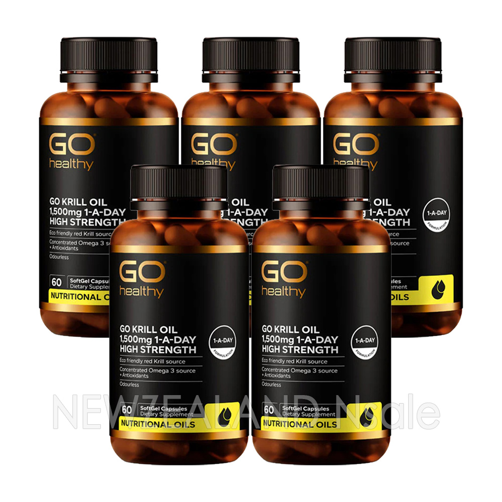 고헬씨 고 크릴오일 1500mg 원어데이 60캡슐 5통