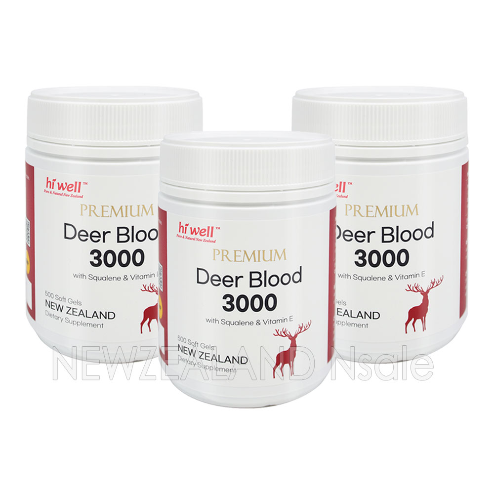 하이웰 프리미엄 녹혈 3000 플러스 스쿠알렌 앤드 비타민E  500캡슐 3통