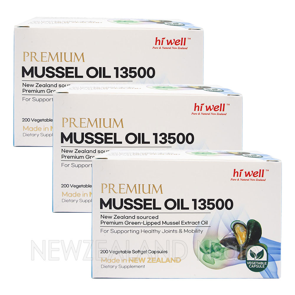 하이웰 프리미엄 초록입홍합 오일 13500mg 200캡슐 3박스
