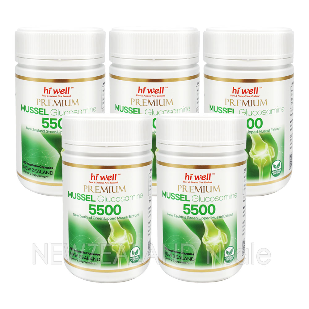 하이웰 프리미엄 홍합 글루코사민 5500 180 베지캡슐 5통