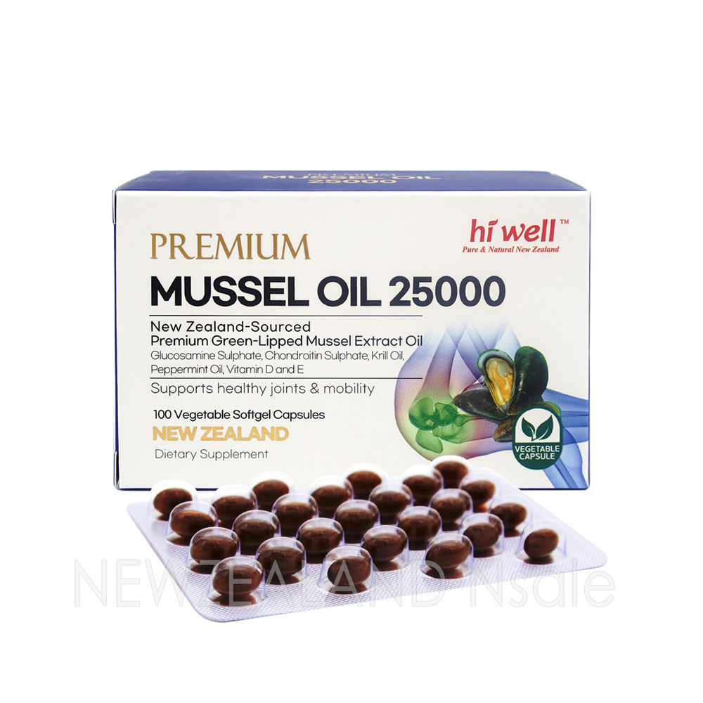 하이웰 프리미엄 초록입홍합 오일 25000mg 100베지캡슐 1통