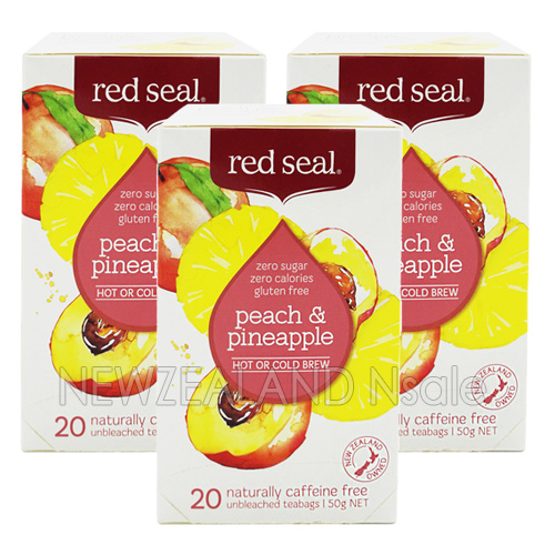 레드씰 복숭아 & 파인애플 과일차 (peach & pineapple) 20티백 3통