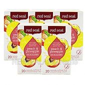레드씰 복숭아 & 파인애플 과일차 (peach & pineapple) 20티백 5통