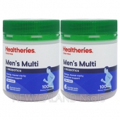 헬써리스 맨스 멀티 비타민 위드 프로바이오틱 원어데이 100정 2통