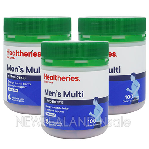 헬써리스 맨스 멀티 비타민 위드 프로바이오틱 원어데이 100정 3통