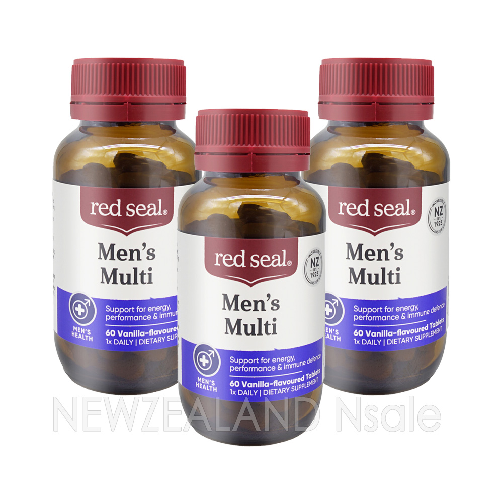 (오더베이스) 레드씰 남성 멀티비타민 원어데이 60정 3통