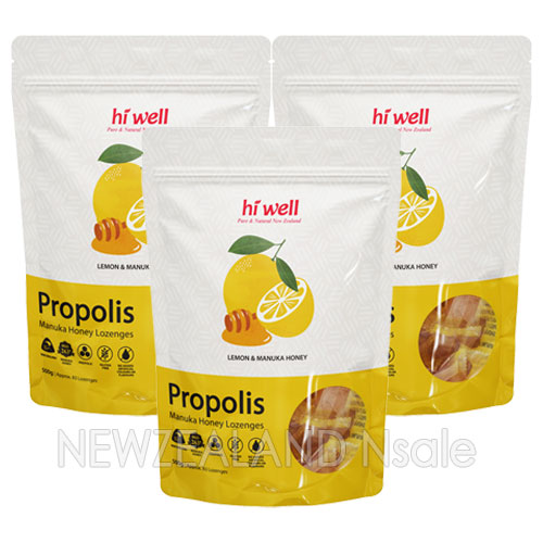 하이웰 프로폴리스 레몬 & 마누카허니 MGO263+ 로젠지(캔디) 500g 3개