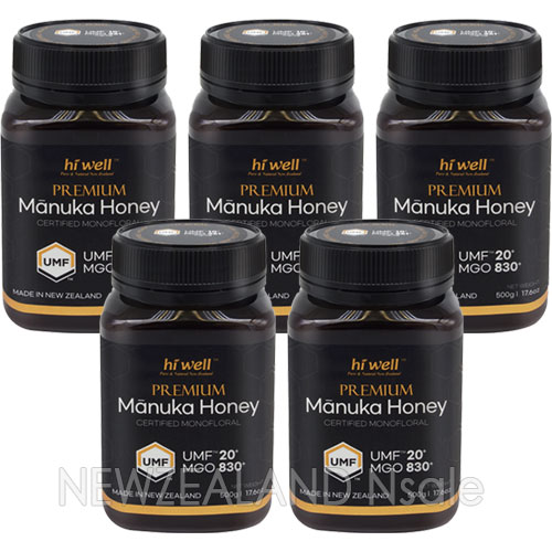 하이웰 프리미엄 마누카꿀 UMF20+ 500g 5통