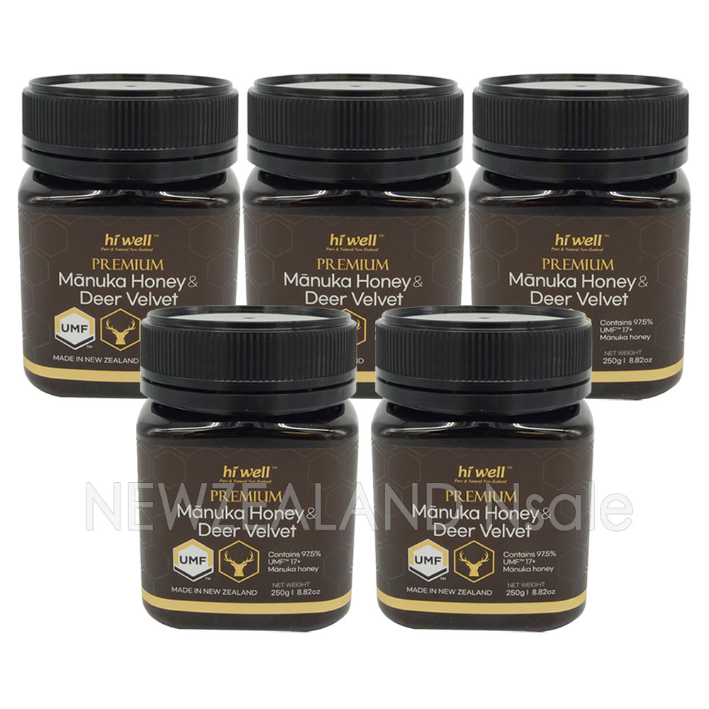 하이웰 마누카 UMF 17+ & 녹용 꿀 250g 5통