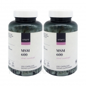 비타핏 식이유황 MSM 600mg 200캡슐 2통