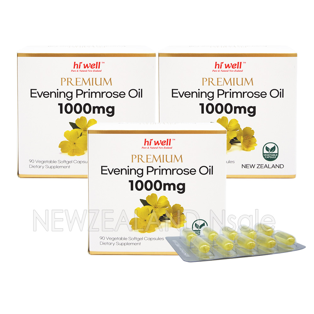 하이웰 달맞이꽃 종자유 1000mg 90베지소프트젤 3통