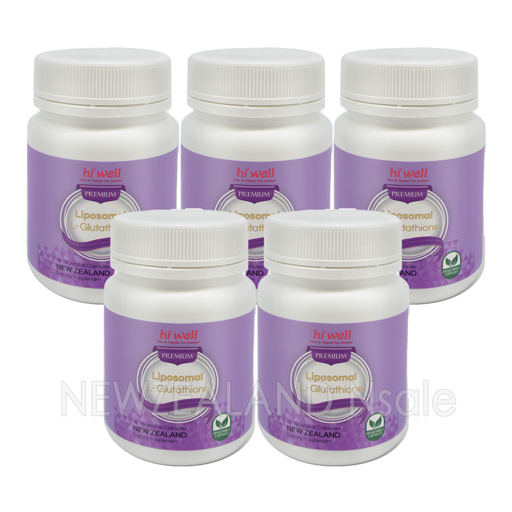 (리뉴얼) 하이웰 프리미엄 리포좀 L-글루타치온 60베지캡슐 5통
